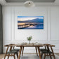 Sun Moon Lake Sunrise Nantou Taiwan Wall Art Canvas Office Home Room Framed 80x45cm