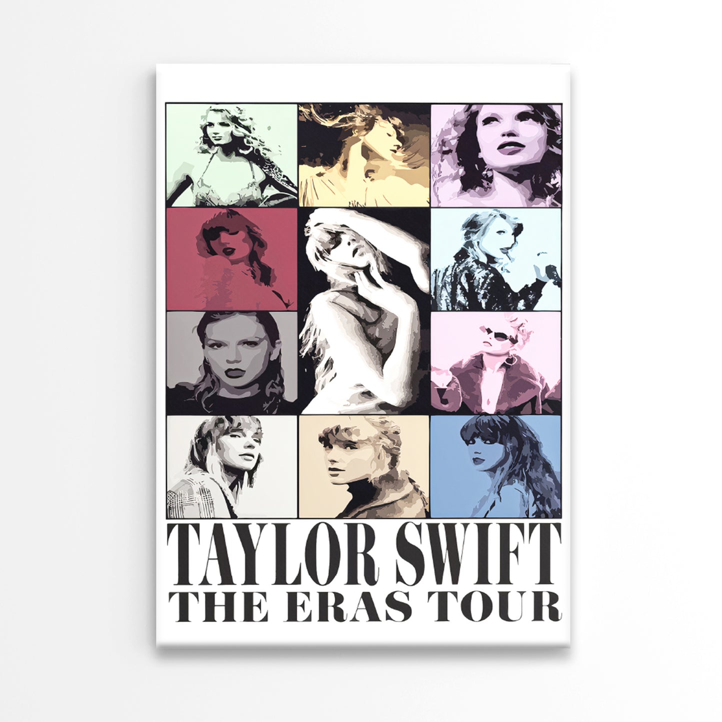 Pop Singer Collage Taylor Art Print 100% Australian Made 40x60cm Stretched Canvas Ready to Hang