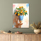 Fruits In A Ceramic Vase Print 100% Australian Made 40x60cm Stretched Canvas Ready to Hang