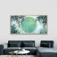 Abstract Leaf Elegant Design Wall Art Canvas Office Home Room Framed 80x45cm