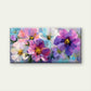 Abstract Multicolor Floral Wall Art Canvas Office Home Room Framed 80x45cm