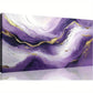 Purple & Golden Waves Abstract Wall Art canvas office home room framed 120x60cm