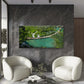 Beautiful View Plitvice Lakes Wall Art Canvas Office Home Room Framed 120x60cm