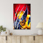 The Ragefully Wolverine Print 100% Australian Made 40x60cm Stretched Canvas Ready to Hang