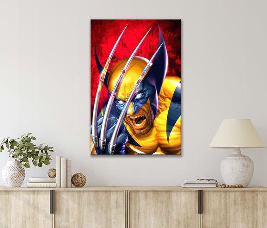The Ragefully Wolverine Print 100% Australian Made 40x60cm Stretched Canvas Ready to Hang