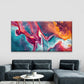 Abstract Painting Multicolor Wall Art Canvas Office Home Room Framed 120x60cm