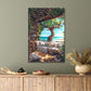 Peaceful Summer Beach Tree House with A Couch and A Tree Print 100% Australian Made 40x60cm Stretched Canvas Ready to Hang