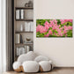 Pink Astilbe Garden Flower Wall Art Canvas Office Home Room Framed 120x60cm