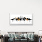 New York NYC Skyline Gold Drip Wall Art Canvas Office Home Room Framed 120x60cm