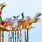 Murano Style Glass Ducks Wall Art Canvas Office Home Room Framed 120x60cm