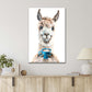 Painting Of A Goofy Animal Holding A Cup Of Coffee Print 100% Australian Made 40x60cm Stretched Canvas Ready to Hang