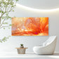 Vibrant Orange Petal Macro Wall Art Canvas Office Home Room Framed 120x60cm