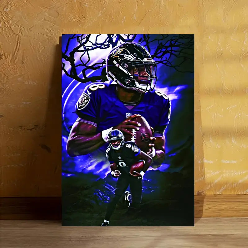 Sports Motif Vibrant Abstract Athlete Canvas Art Print 100% Australian Made 40x60cm Stretched Canvas Ready to Hang