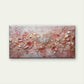 Pink Heavy Palette Bloom Flora Wall Art Canvas Office Home Room Framed 80x45cm