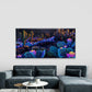 Neon Desert Flower Garden Wall Art Canvas Office Home Room Framed 120x60cm