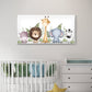 Safari Animal Nursery Baby Wall Art Canvas Office Home Room Framed 120x60cm