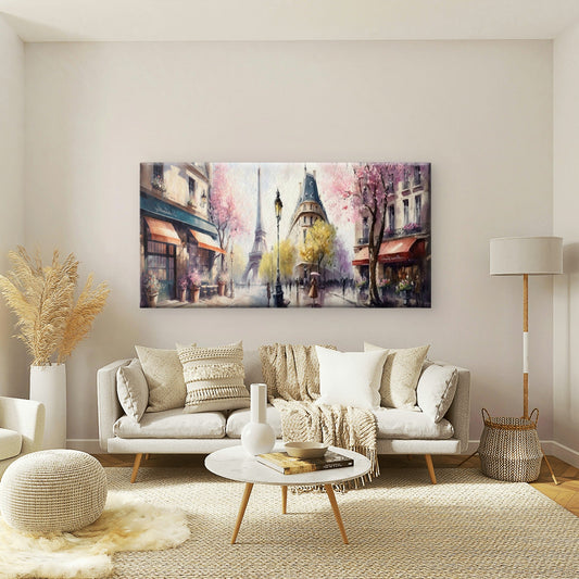 Modern Paris Eiffel Tower City Wall Art Canvas Office Home Room Framed 120x60cm