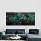 Golden Marble-like Abstract Wall Art Canvas Office Home Room Framed 80x45cm