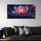 Large Lotus Flower Wall Art wall canvas office home room framed 120x60cm
