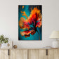 Painting Of A Flower Print 100% Australian Made 40x60cm Stretched Canvas Ready to Hang