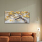 Nature, Featuring Golden Leaves Wall Art Canvas Office Home Room Framed 120x60cm