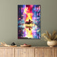 Man Roaring Through the City Streets on His Motorcycle Print 100% Australian Made 40x60cm Stretched Canvas Ready to Hang