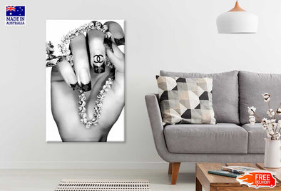 Hand with Jewellery Fashion Print 100% Australian Made Stretched Canvas Ready to Hang - FS - 127