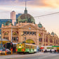 Melbourne Flinders Street Train Station Print 100% Australian Made Stretched Canvas Ready to Hang - AU-104