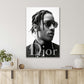 Confidence Of the Dreadlocks Stylish Guy with Sunglasses Print 100% Australian Made 40x60cm Stretched Canvas Ready to Hang