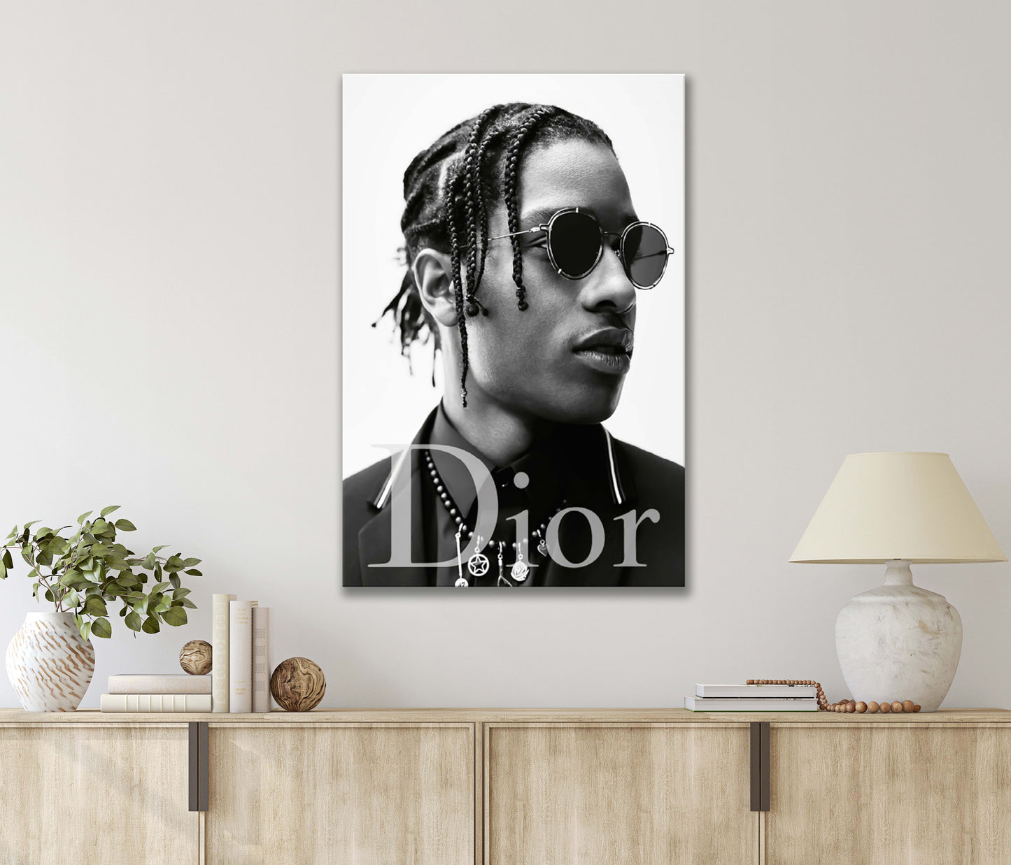 Confidence Of the Dreadlocks Stylish Guy with Sunglasses Print 100% Australian Made 40x60cm Stretched Canvas Ready to Hang