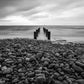 Beach, Seaside in South Sweden Print 100% Australian Made Stretched Canvas Ready to Hang - BW-104