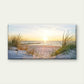 Coastal Beach Sunset Wall Art wall canvas office home room framed 120x60cm