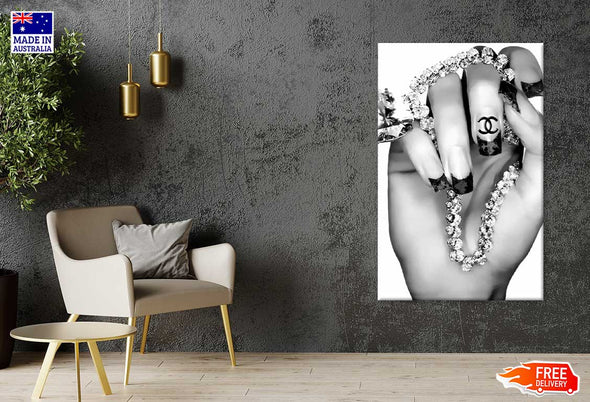 Hand with Jewellery Fashion Print 100% Australian Made Stretched Canvas Ready to Hang - FS - 127