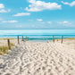 Sun Drenched Beach Path to The Sea Print 100% Australian Made 60x40cm Stretched Canvas Ready to Hang