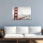 Golden Gate Bridge Stretches into Gray Sky Print 100% Australian Made 60x40cm Stretched Canvas Ready to Hang