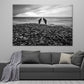 Beach, Seaside in South Sweden Print 100% Australian Made Stretched Canvas Ready to Hang - BW-104