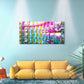 Colorful Glass Facade Design Wall Art Canvas Office Home Room Framed 120x60cm