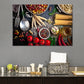 Spices & Vegetables in Kitchen Print 100% Australian Made Stretched Canvas Ready to Hang - KR-104