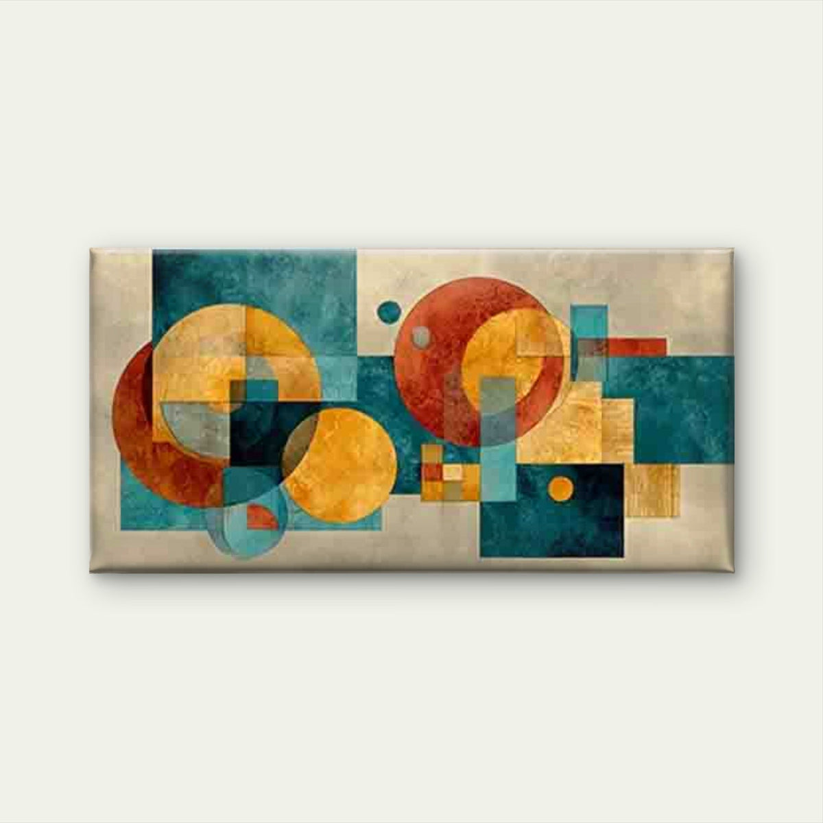 Geometric Abstract Wall Art Canvas Office Home Room Framed 120x60cm