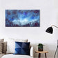 Starry Night Sky Pine Forest Wall Art Canvas Office Home Framed 80x45cm