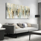Modern Abstract Beige Gray Light Green Wall Art canvas office home room framed 80x45cm