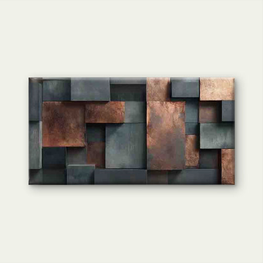 Abstract Pattern Geometric ShapeWall Art Canvas Office Home Room Framed 120x60cm
