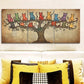 3pcs Whimsical Cat Tree Metal Print Ready to Hang Art