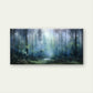 Misty Forest Landscape Wall Art Canvas Office Home Room Framed 120x60cm