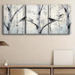 3pcs Silvery Birch Metal Print Ready to Hang Art