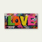 Graffiti Modern Street Art Wall Art Canvas Office Home Room Framed 120x60cm