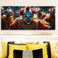 3pcs The Clown at the Party Metal Print Ready to Hang Art