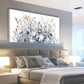 Flowers Vintage Botanical Flower Wall Art canvas office home room framed 120x60cm