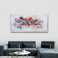Colorful Abstract Geometric Wall Art Canvas Office Home Room Framed 120x60cm