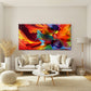 Vibrant Rhythms Of Abstract Wall Art Canvas Office Home Room Framed 120x60cm